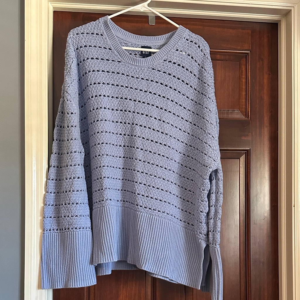 Gap Oversized 100% Cotton Sweater With Side Slits. Size Xl Tall In Euc.